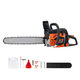 52CC 18in Gasoline Chainsaw Gas Powered Wood Cutting Engine Chain Saw